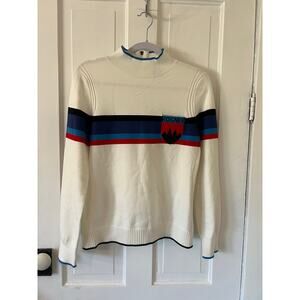 Bogner women’s winter sweater size 8 front chest pocket mountains apres top